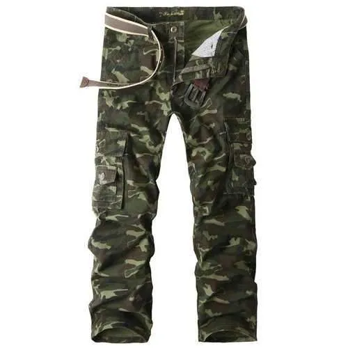 100% Cotton Camouflage Cargo Pants