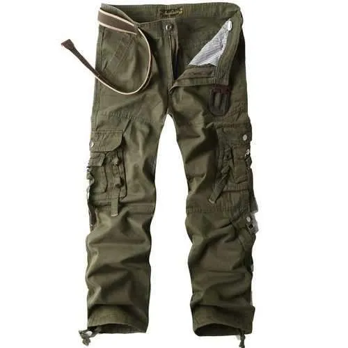 100% Cotton Multi-pocket Cargo Pants