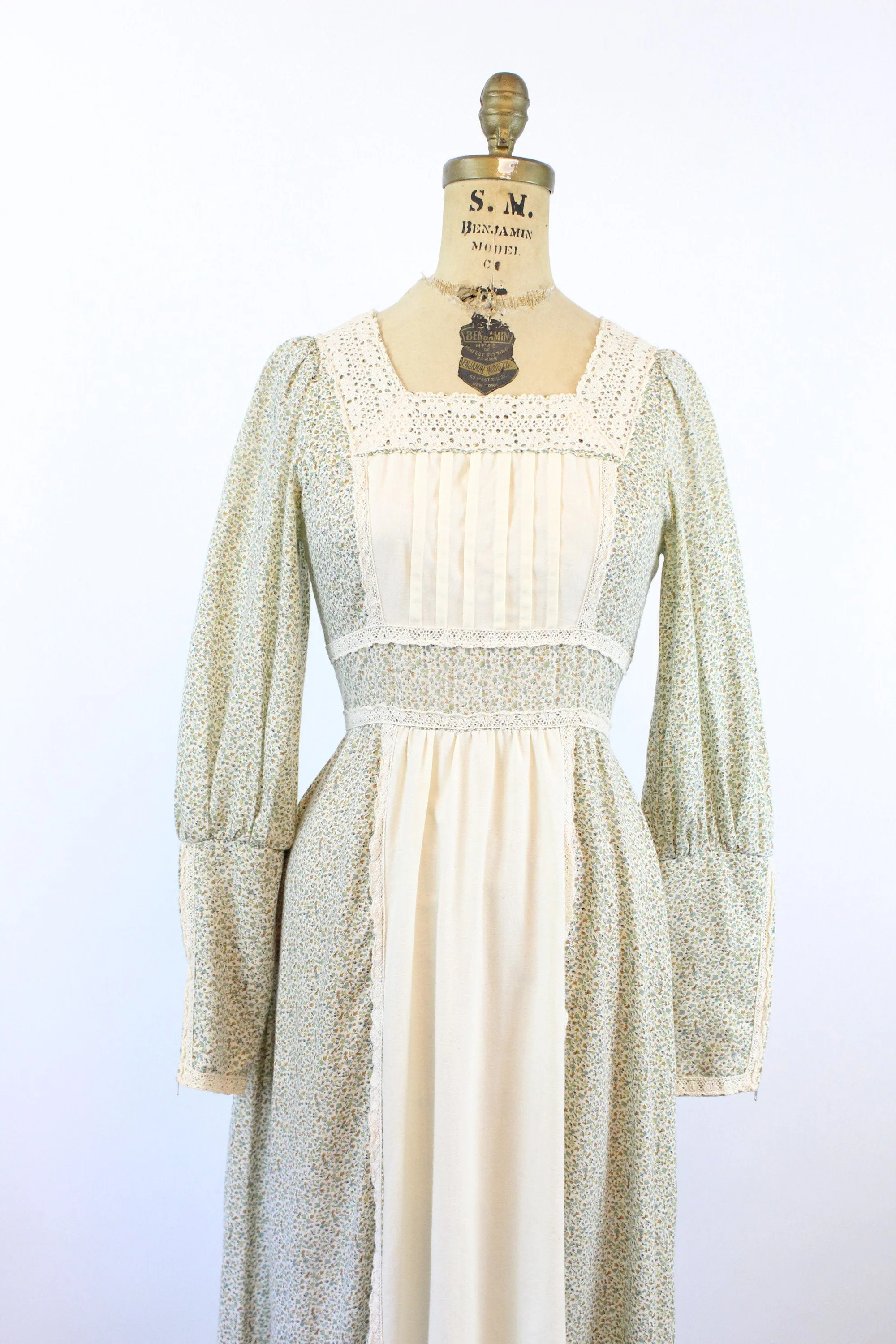 1970s GUNNE SAX cotton FLORAL maxi dress xs  | new spring
