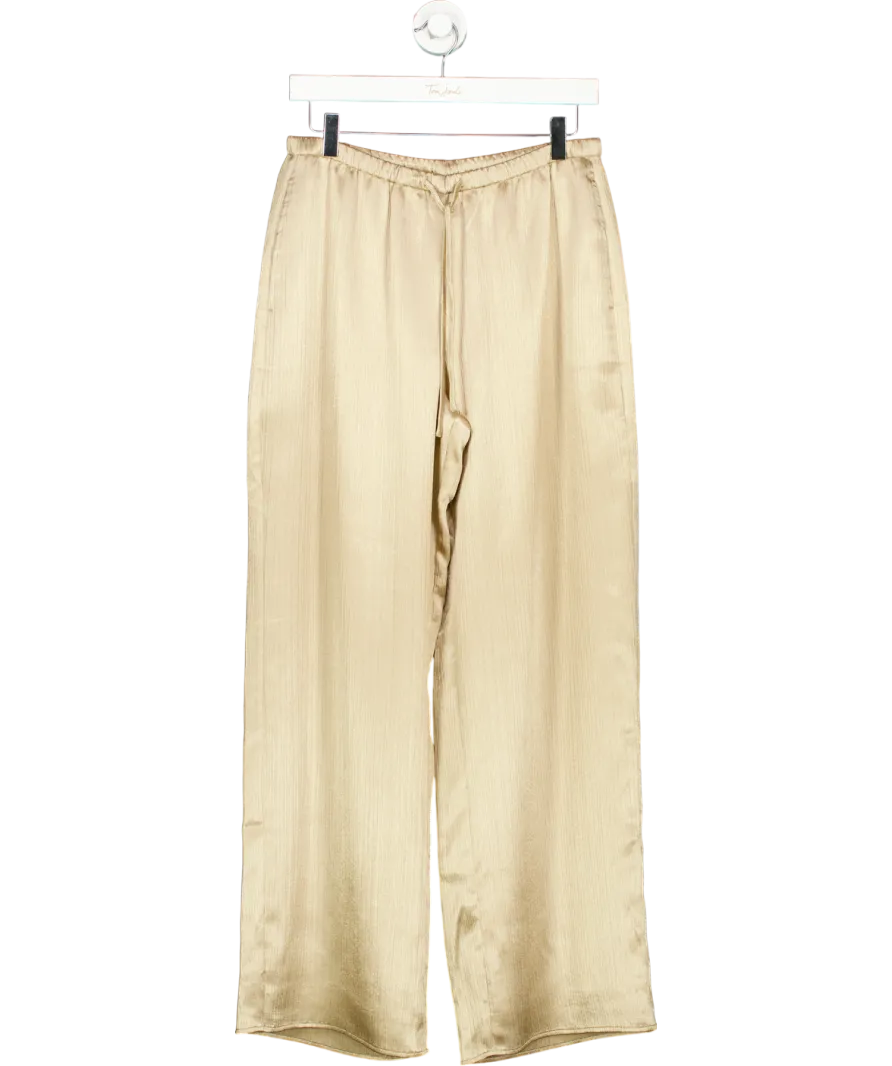 Abercrombie & Fitch Metallic Textured Satin Pull On Pant UK S