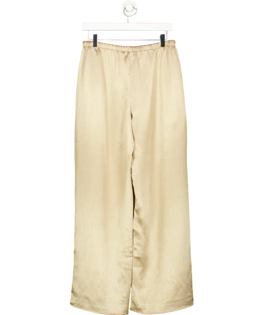 Abercrombie & Fitch Metallic Textured Satin Pull On Pant UK S