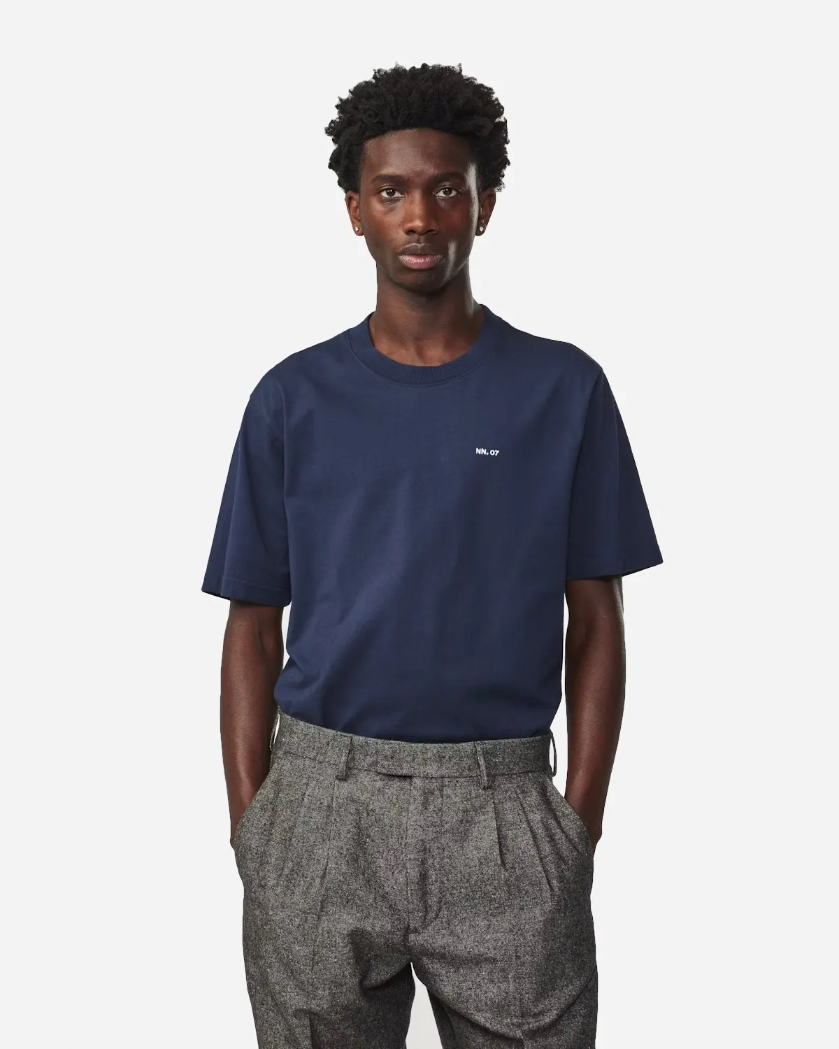 Adam EMB T-shirt 3209 - Navy Blue