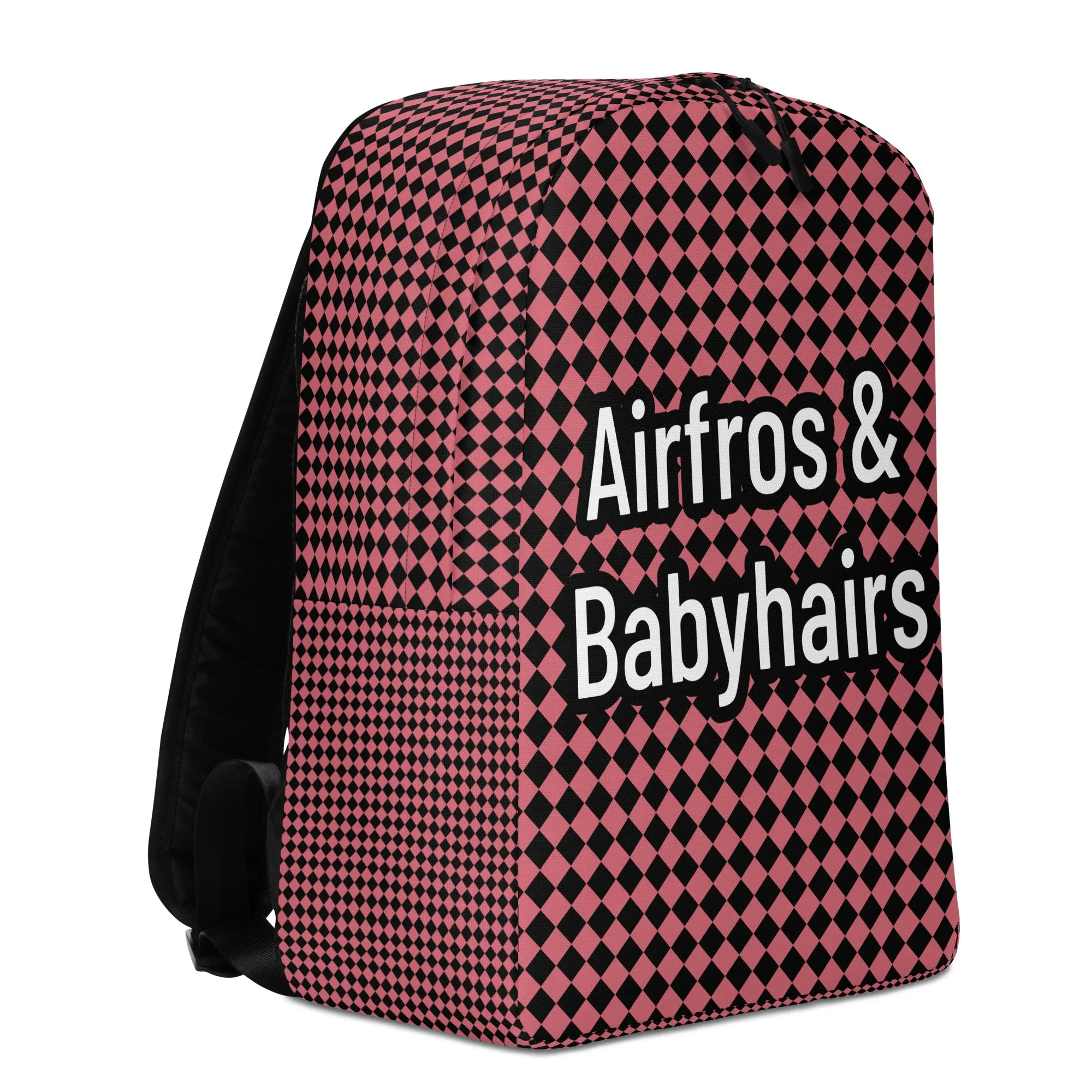 Airfros And Babyhairs Carbaret Checkered Minimalist Backpack