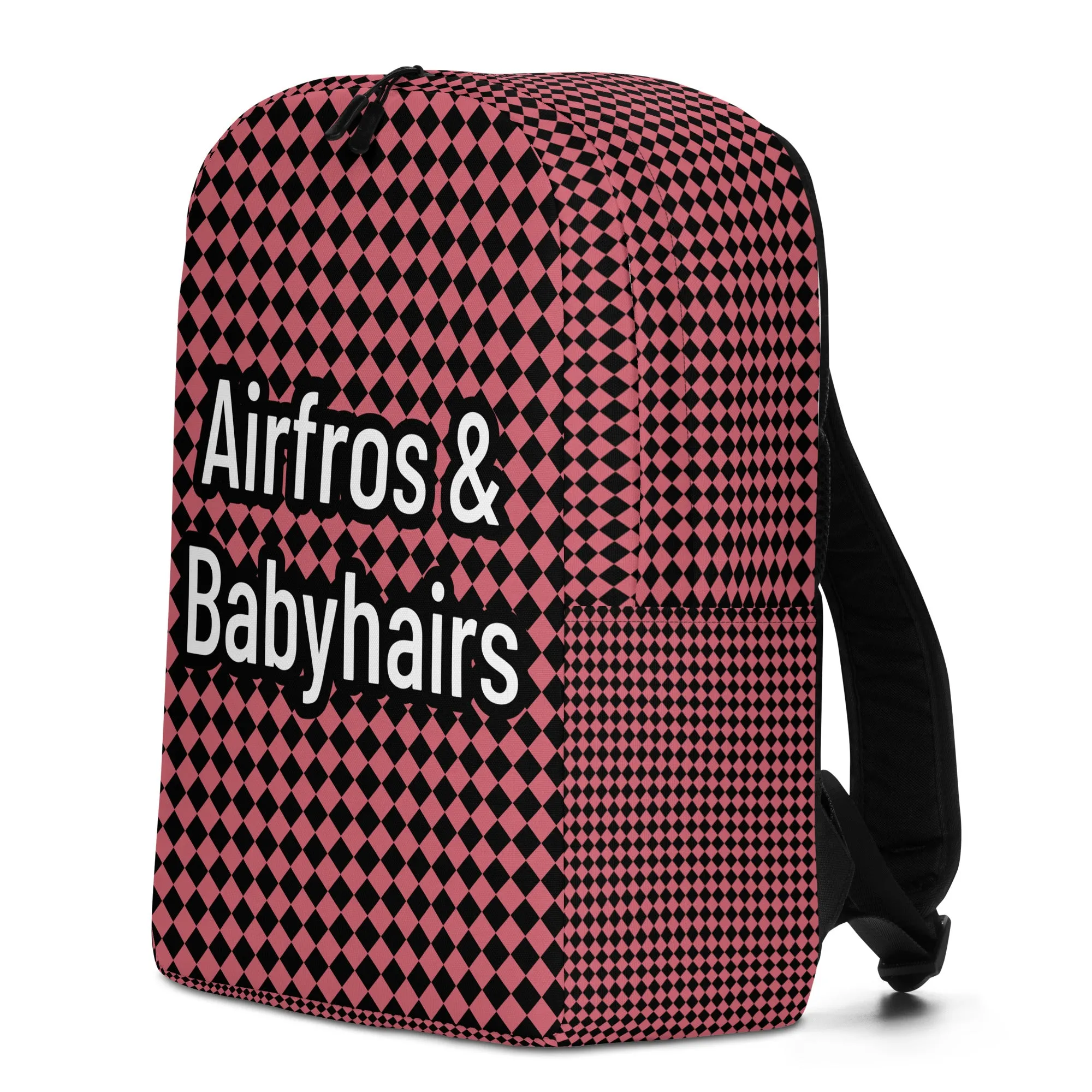 Airfros And Babyhairs Carbaret Checkered Minimalist Backpack