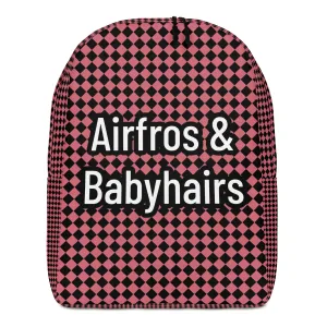 Airfros And Babyhairs Carbaret Checkered Minimalist Backpack