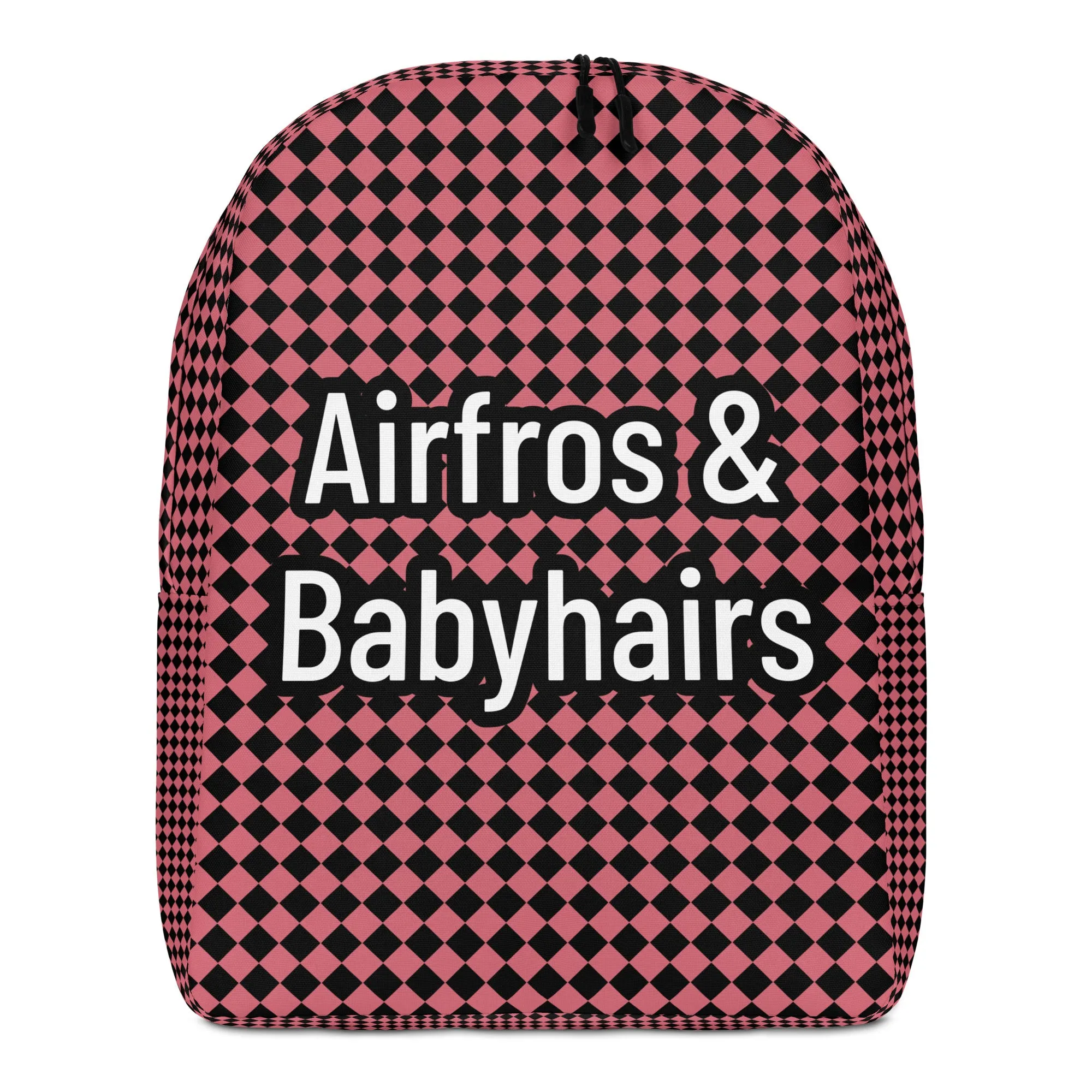 Airfros And Babyhairs Carbaret Checkered Minimalist Backpack