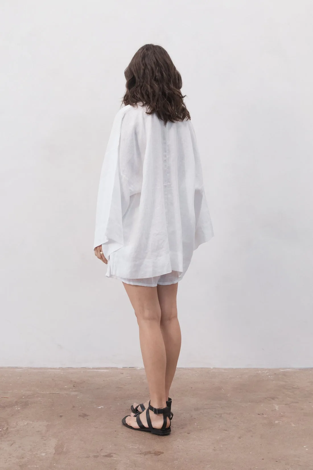 Anya Linen Kimono White