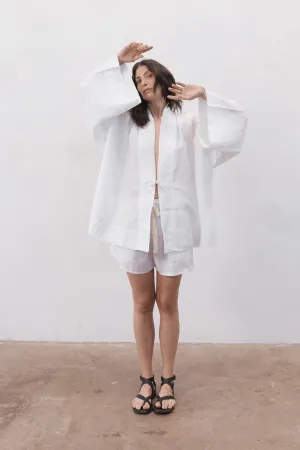Anya Linen Kimono White