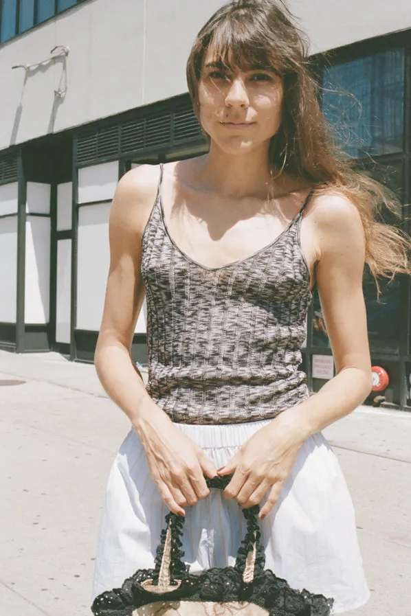 BLANCA TANK, MARBLE RIB