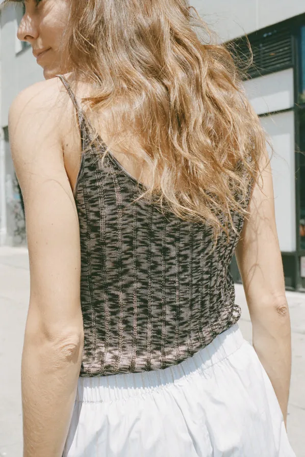 BLANCA TANK, MARBLE RIB