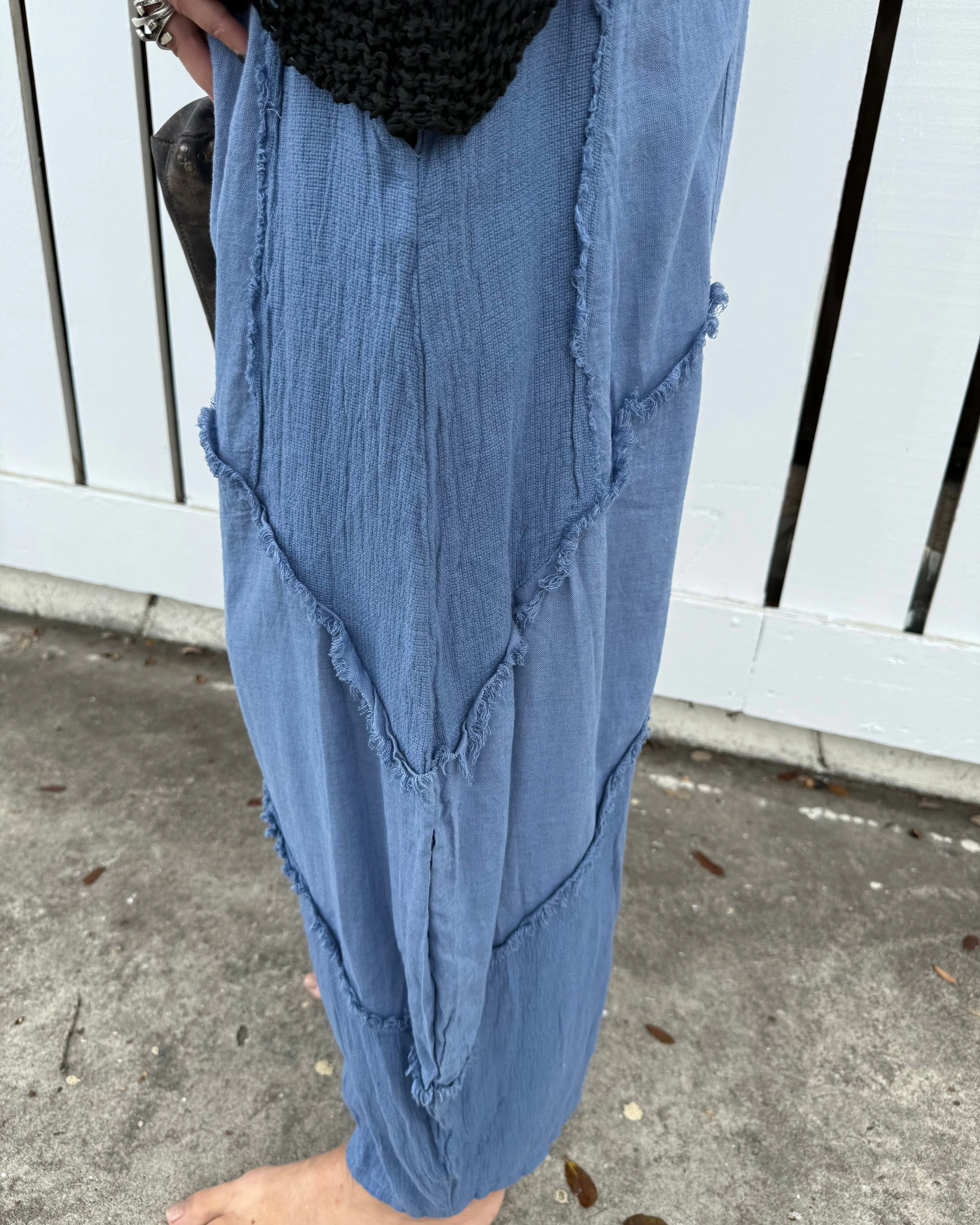 Blue Haven Patchwork Pants