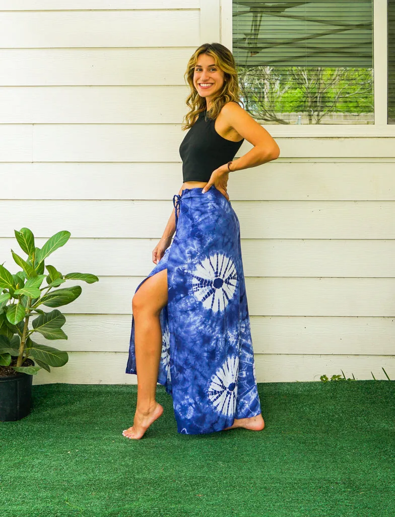 Blue Lotus Palazzo Wrap Pants