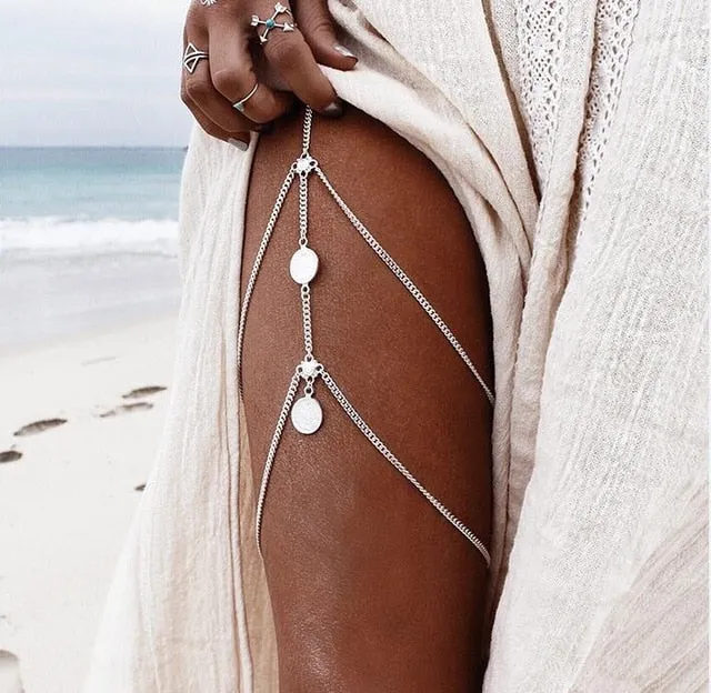 Bohemian Leg chains anklet