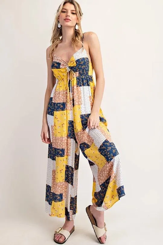 Bohemian Wide Leg Jumpsuit (Preorder)