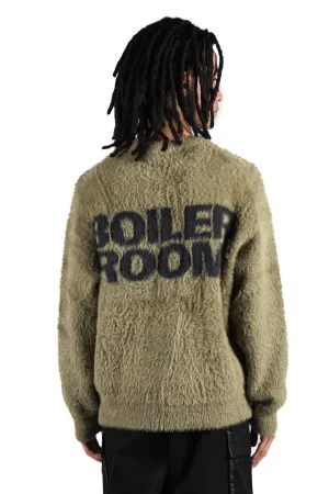 Boiler Room Shaggy Knitwear Khaki