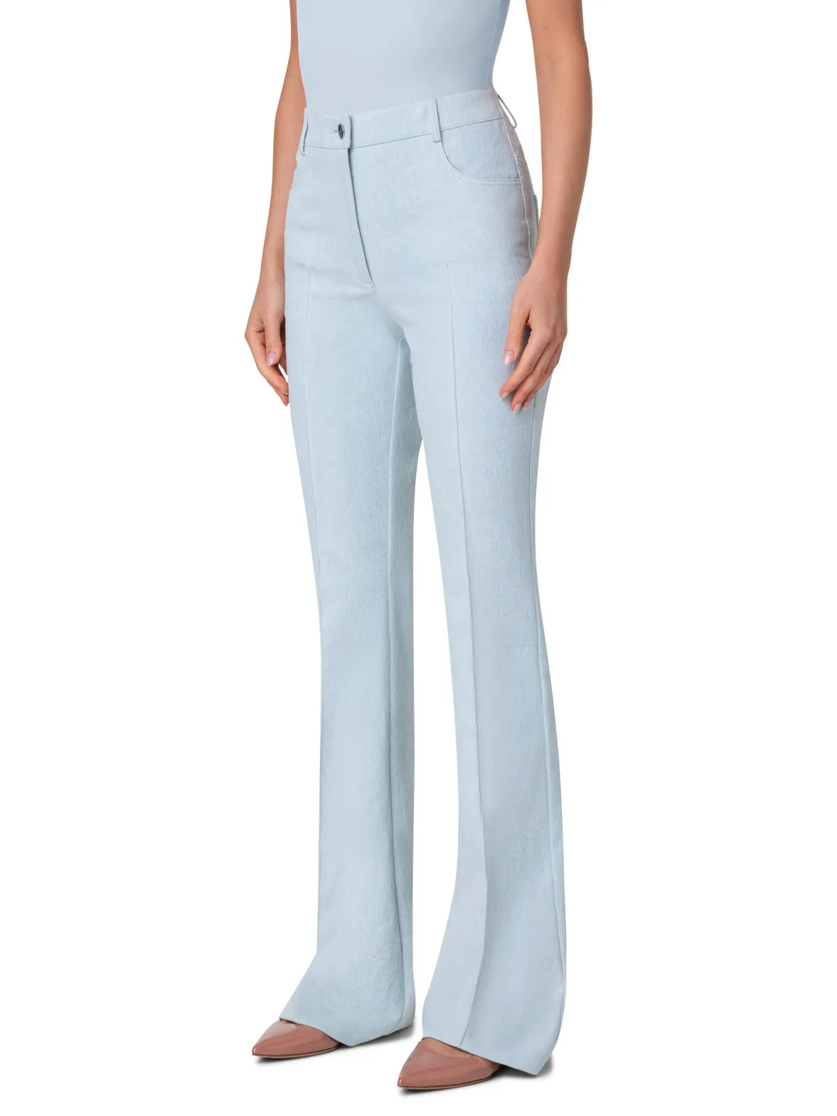 Bootcut Cotton Denim Pants