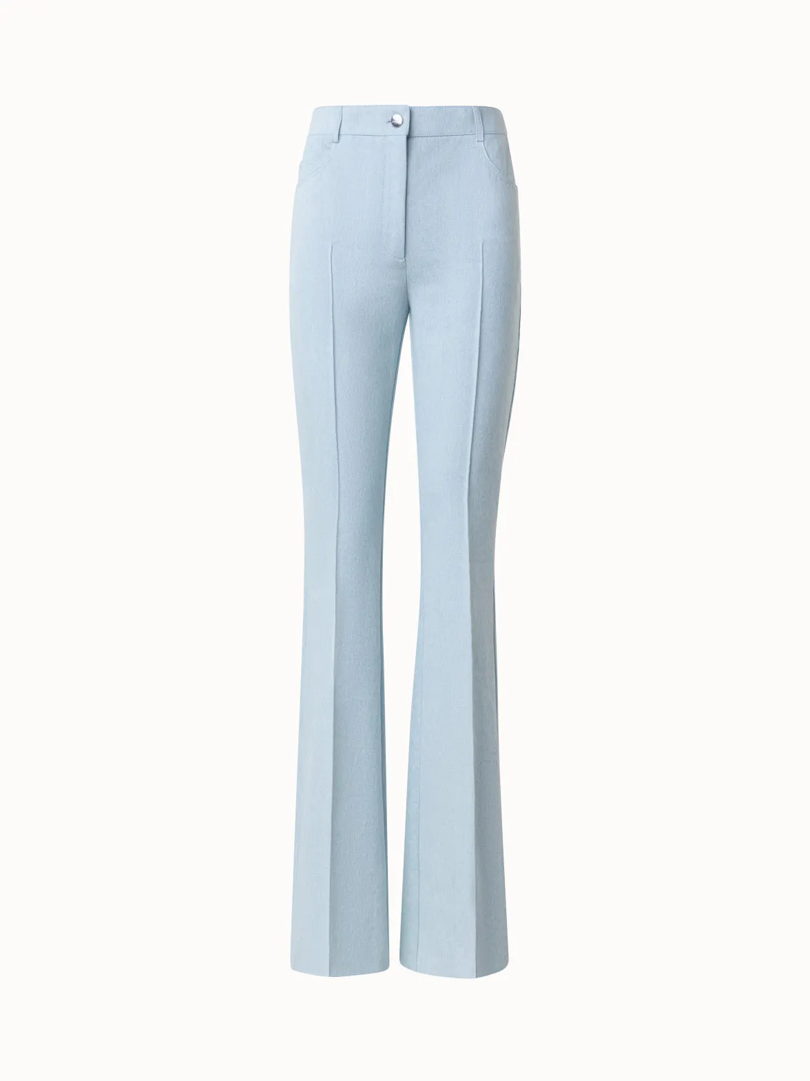 Bootcut Cotton Denim Pants