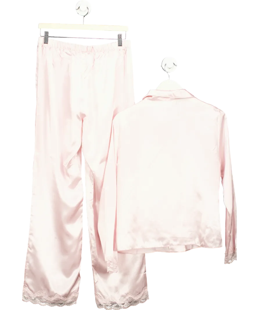 boux avenue Pink Amelia Long Sleeve Pyjama Set UK 12