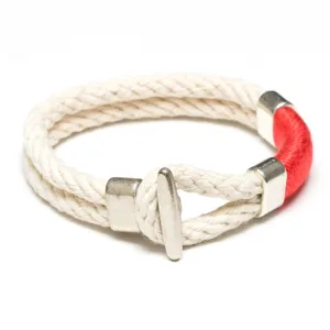 Cambridge - Ivory/Coral/Silver