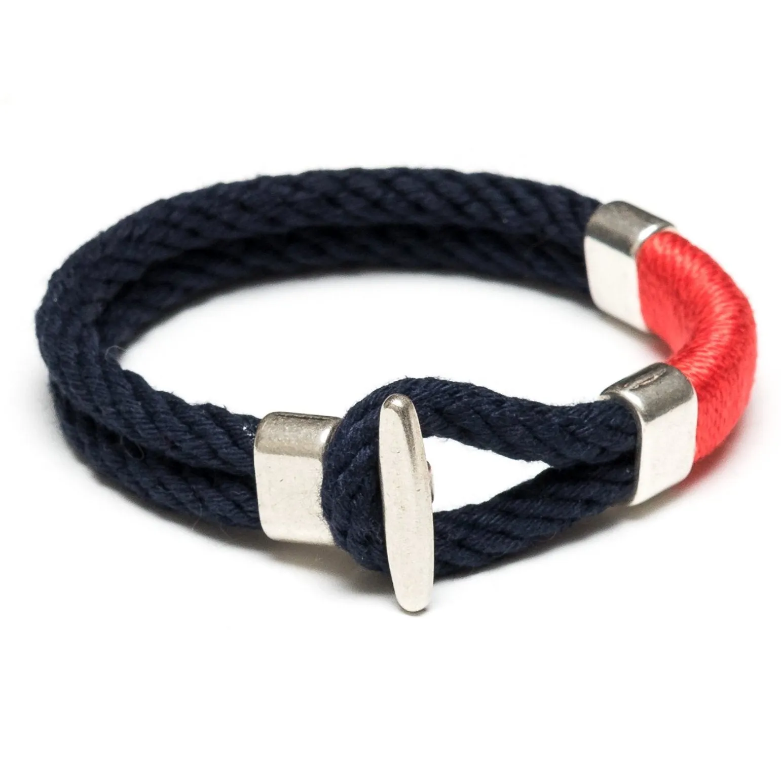 Cambridge - Navy/Coral/Silver