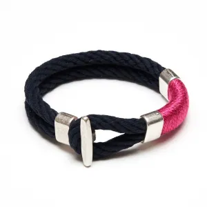 Cambridge - Navy/Pink/Silver