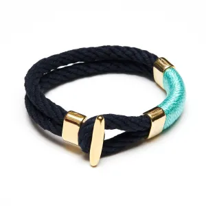 Cambridge - Navy/Turquoise/Gold