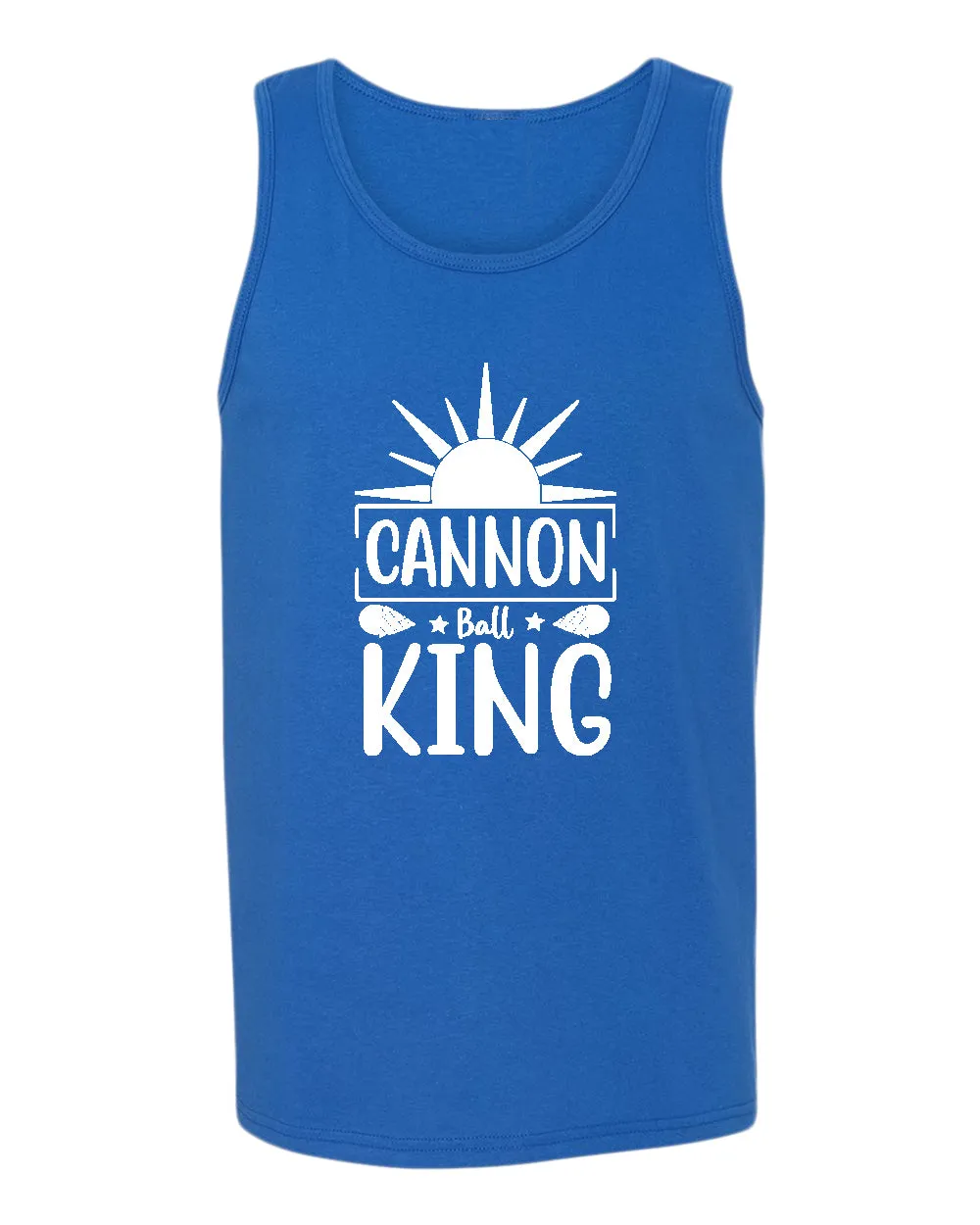 Cannon ball king tank top, summer tank top, beach party tank top