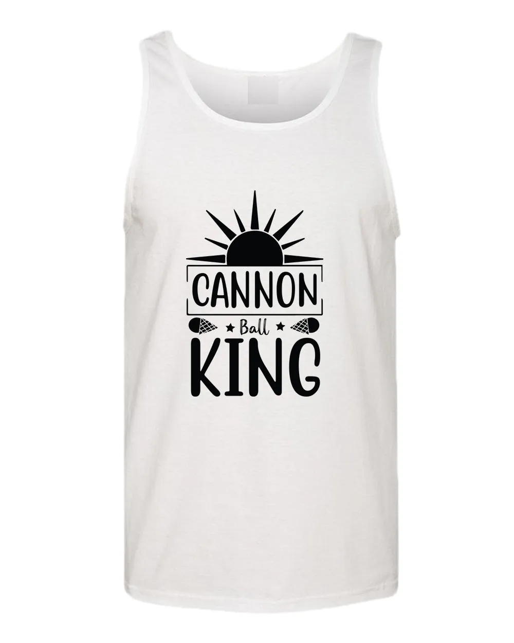 Cannon ball king tank top, summer tank top, beach party tank top