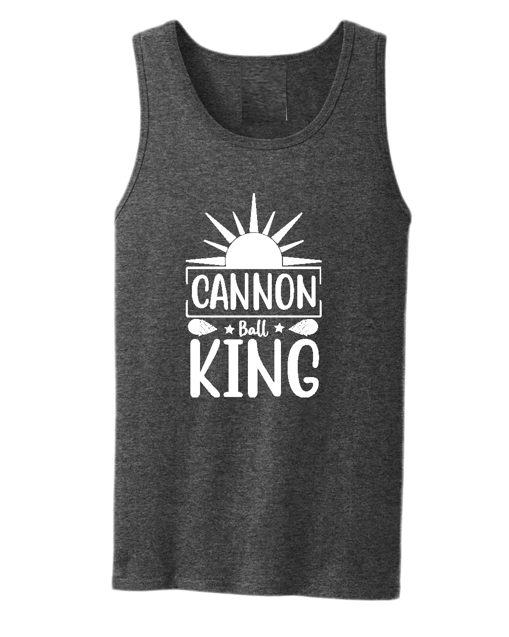 Cannon ball king tank top, summer tank top, beach party tank top