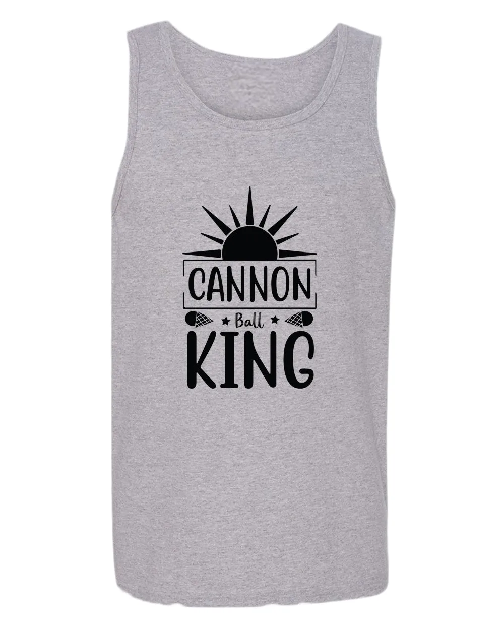 Cannon ball king tank top, summer tank top, beach party tank top