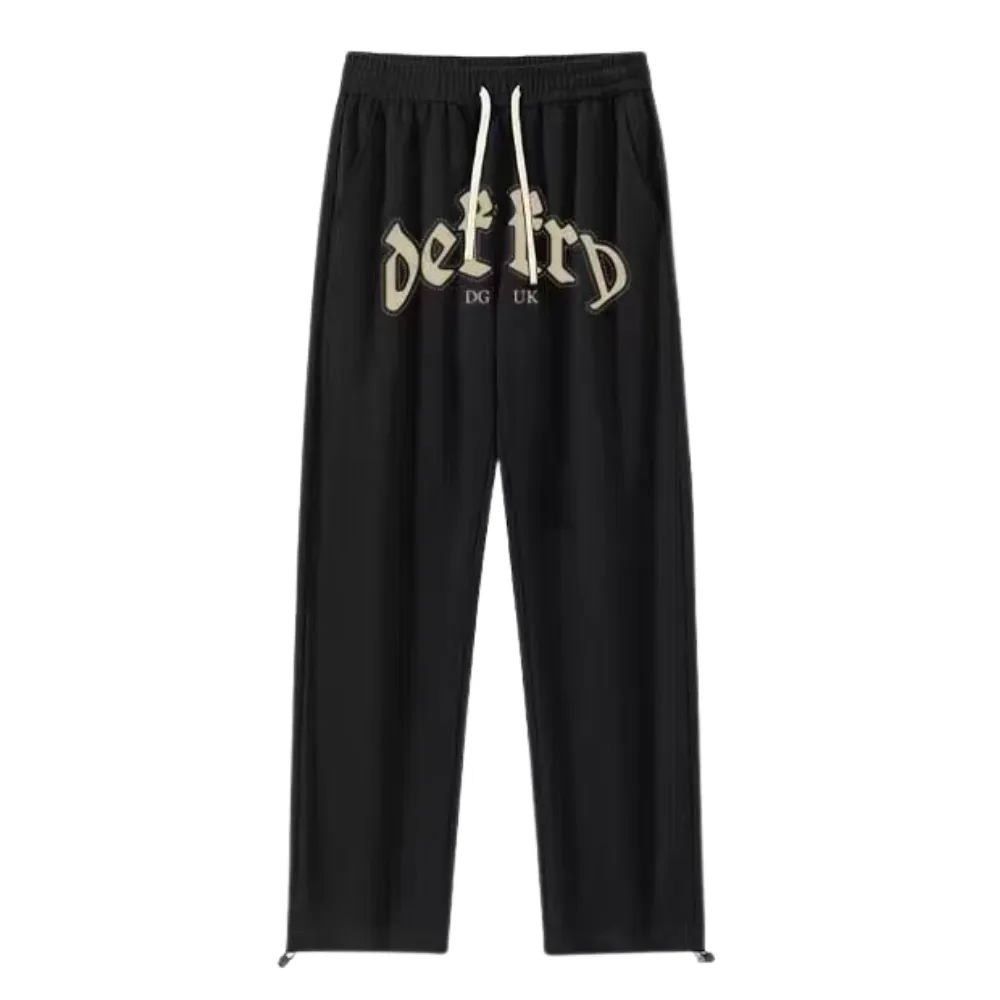 Casual Straight Lettered Sweatpants