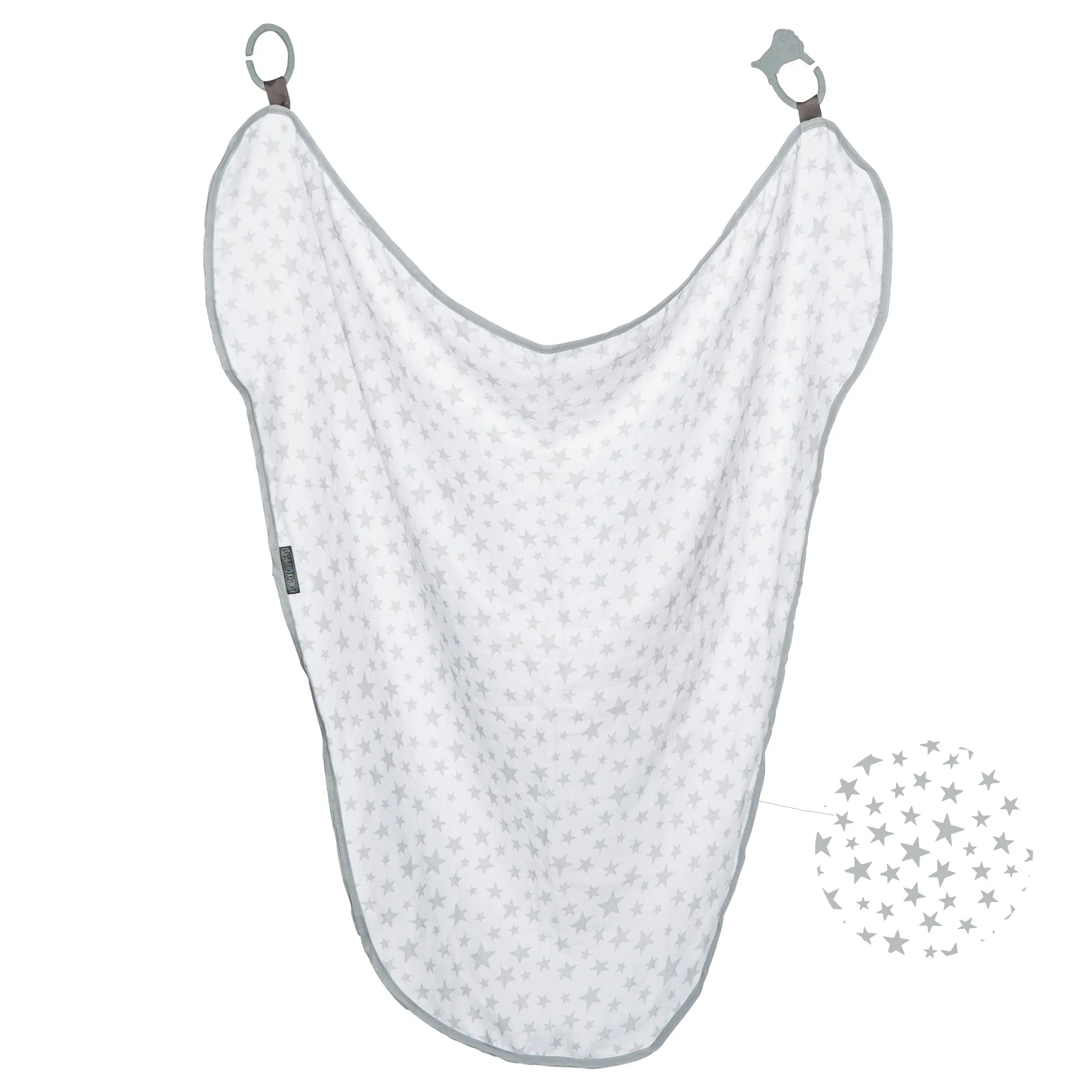 Cheeky Chompers MultiMuslin Silver Stars