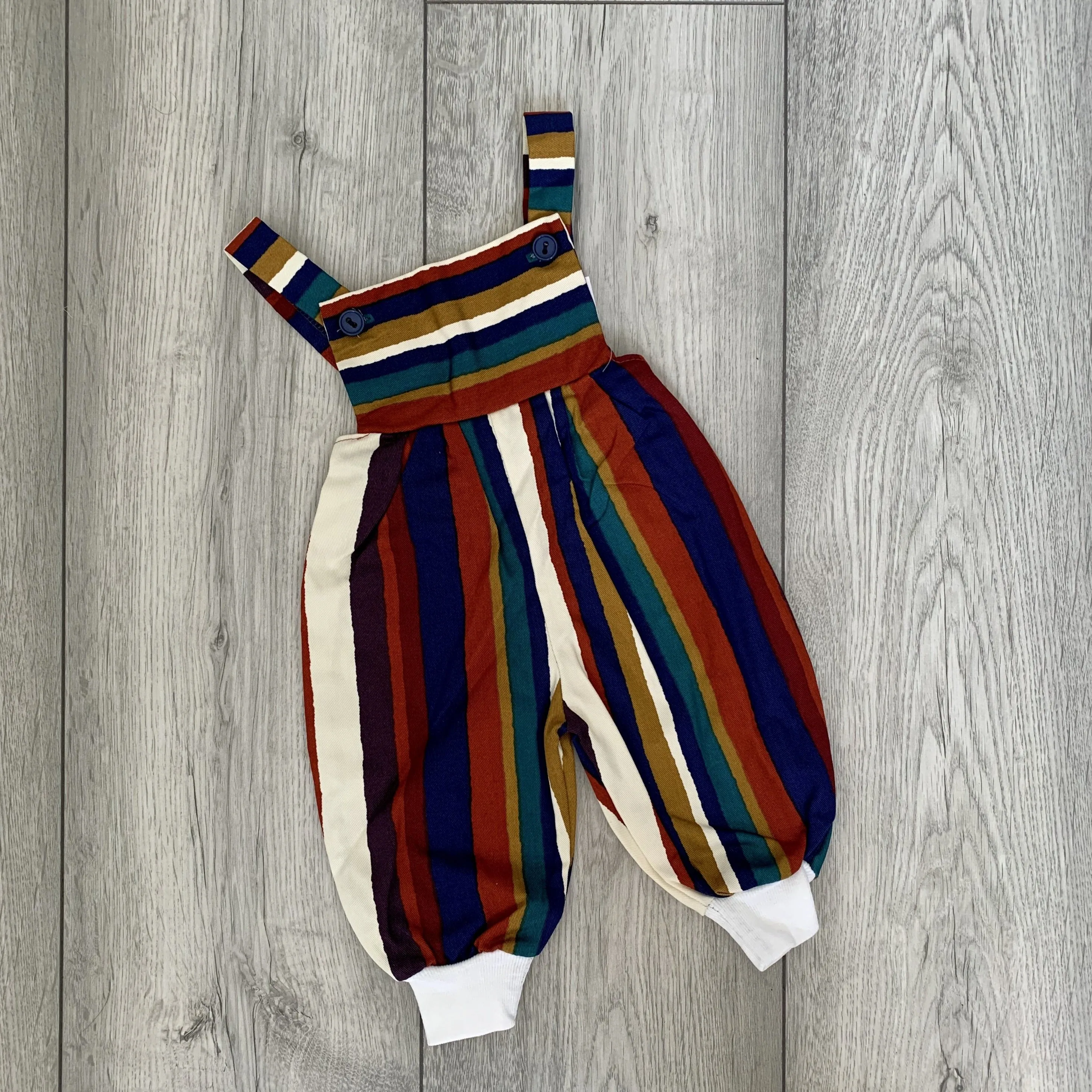 Classic Vintage Style Warm Colours Baby Romper