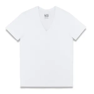 Core Deep V-Neck T-Shirt White