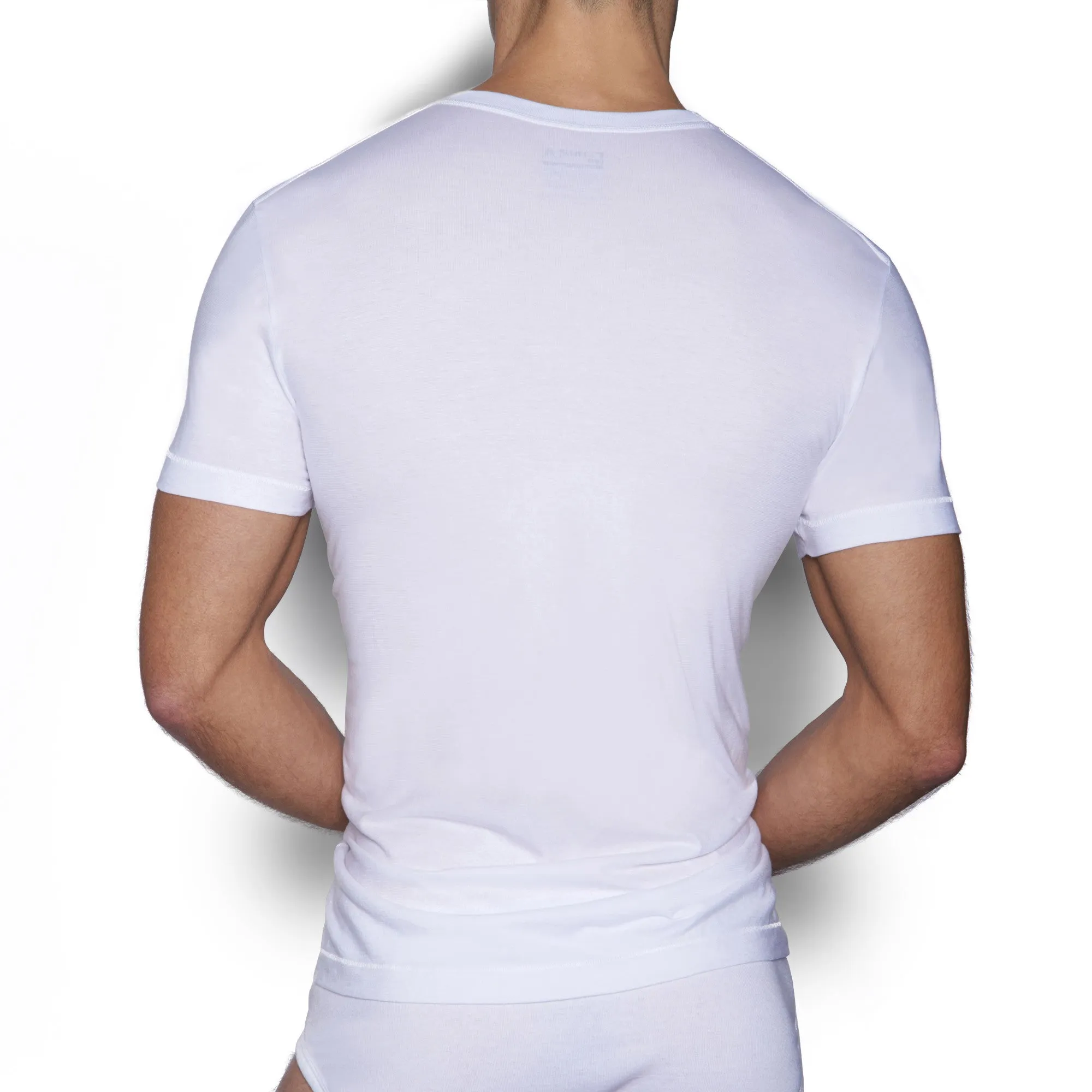 Core Deep V-Neck T-Shirt White