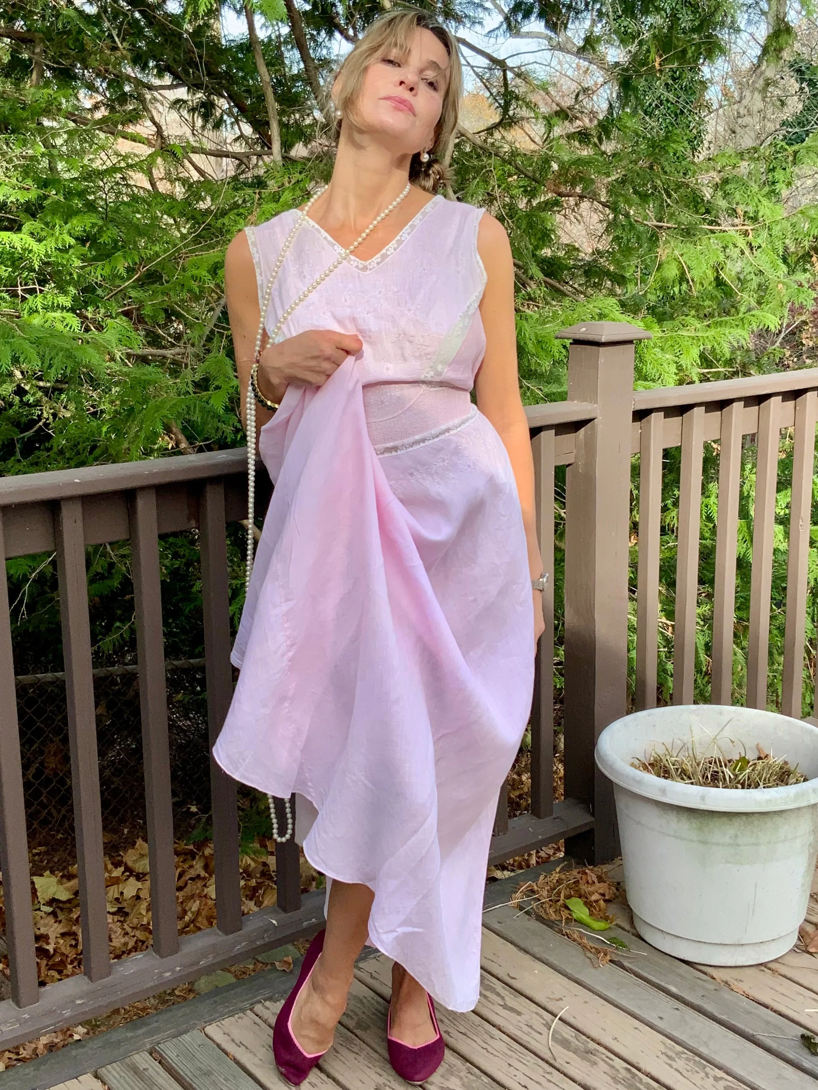Cotton Nightgown - 1900s - Summer Dress - ED21