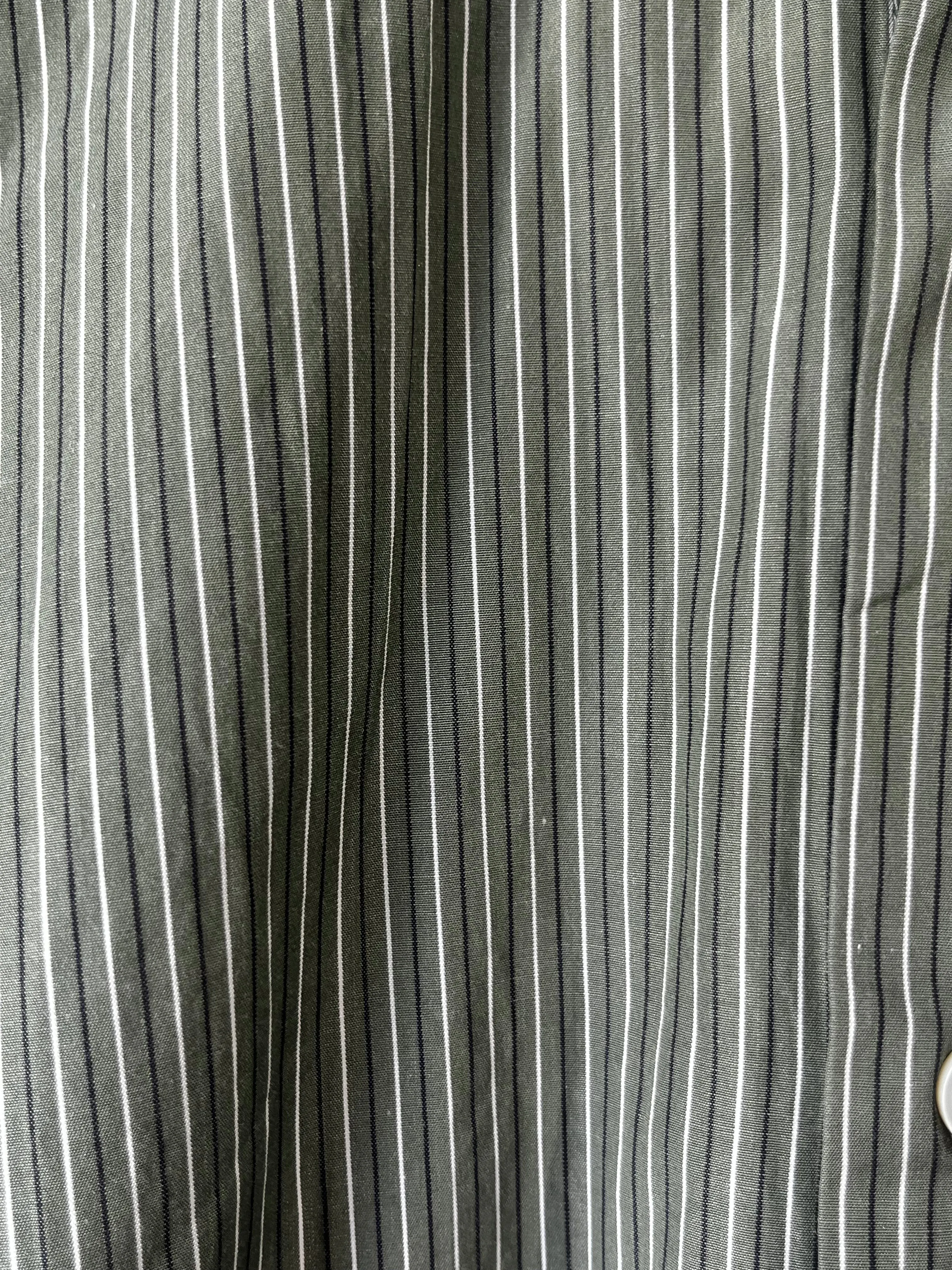 Cristaseya   Salvatore Piccolo Green Pinstripe Two-Piece Outfit