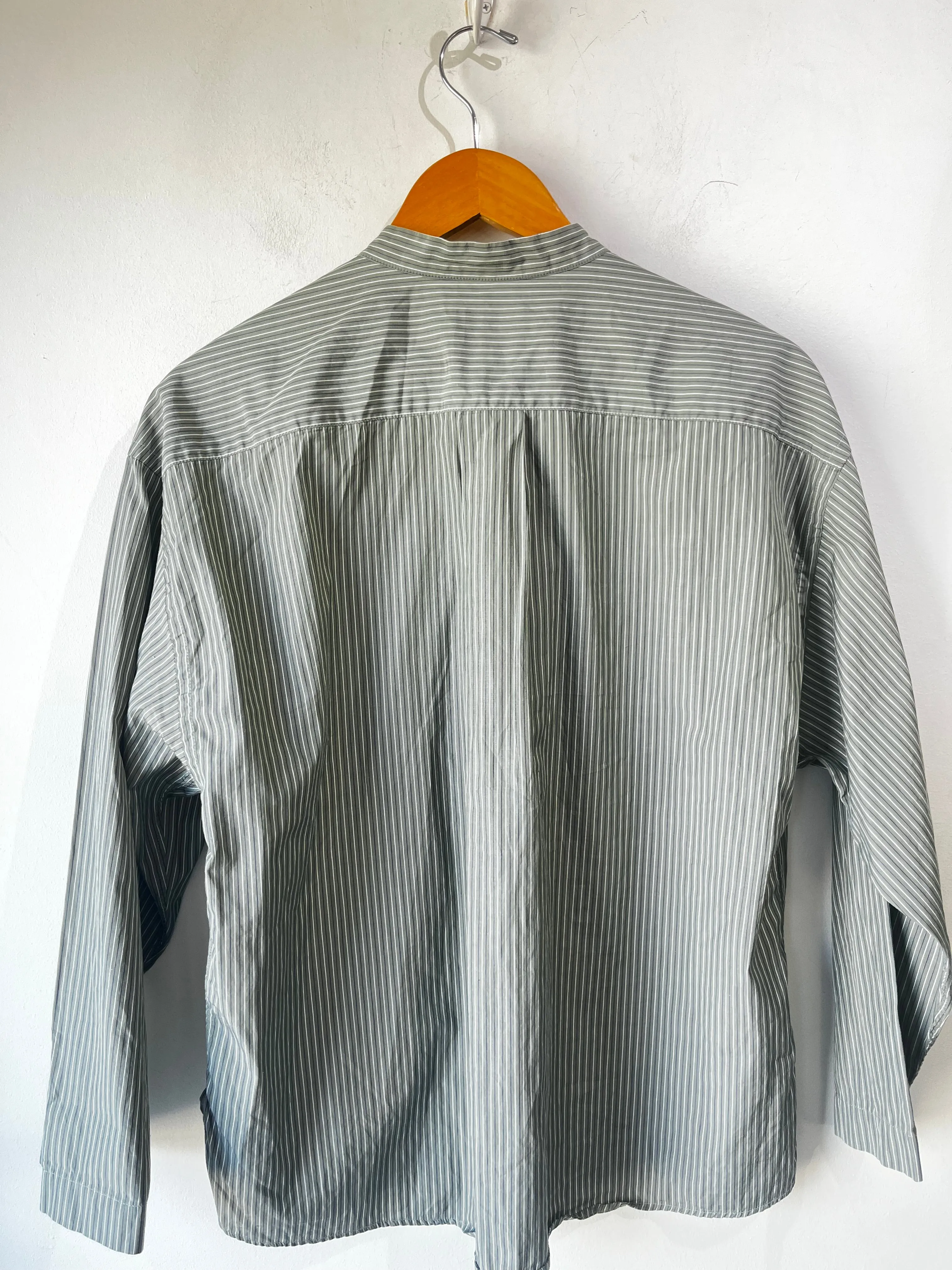 Cristaseya   Salvatore Piccolo Green Pinstripe Two-Piece Outfit