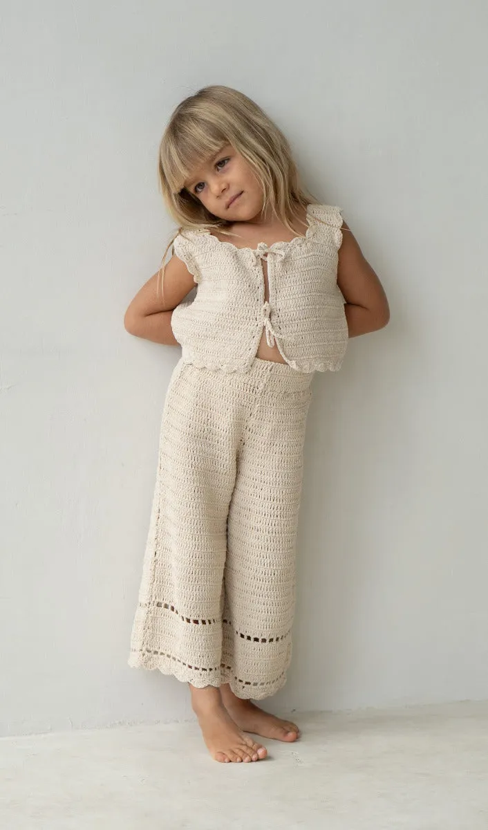 Crochet Vest - Ecru