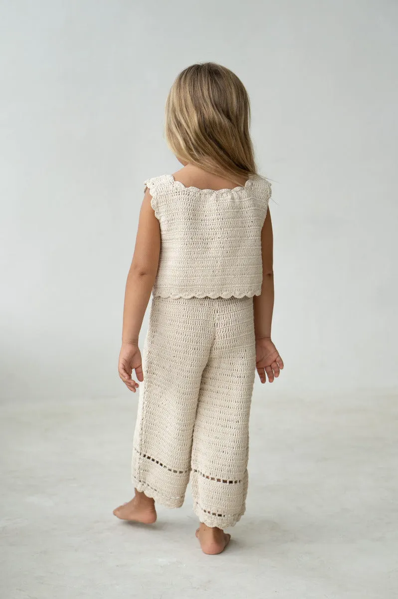 Crochet Vest - Ecru