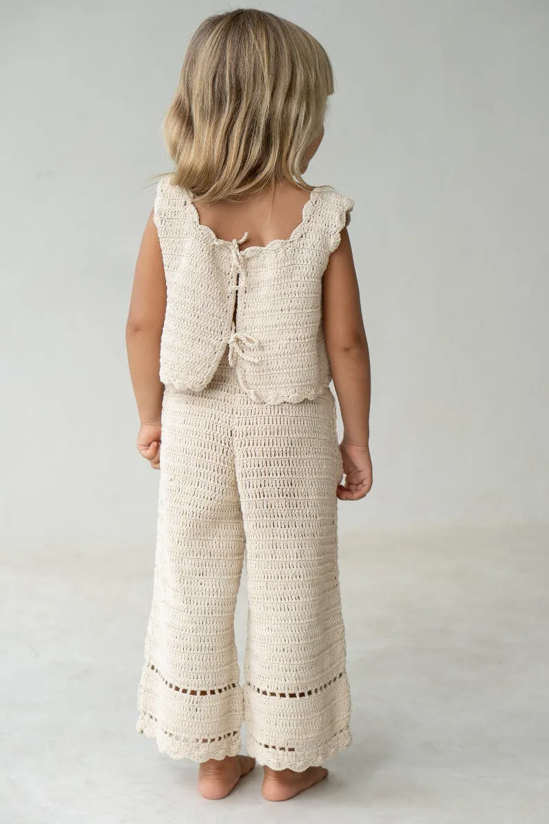 Crochet Vest - Ecru
