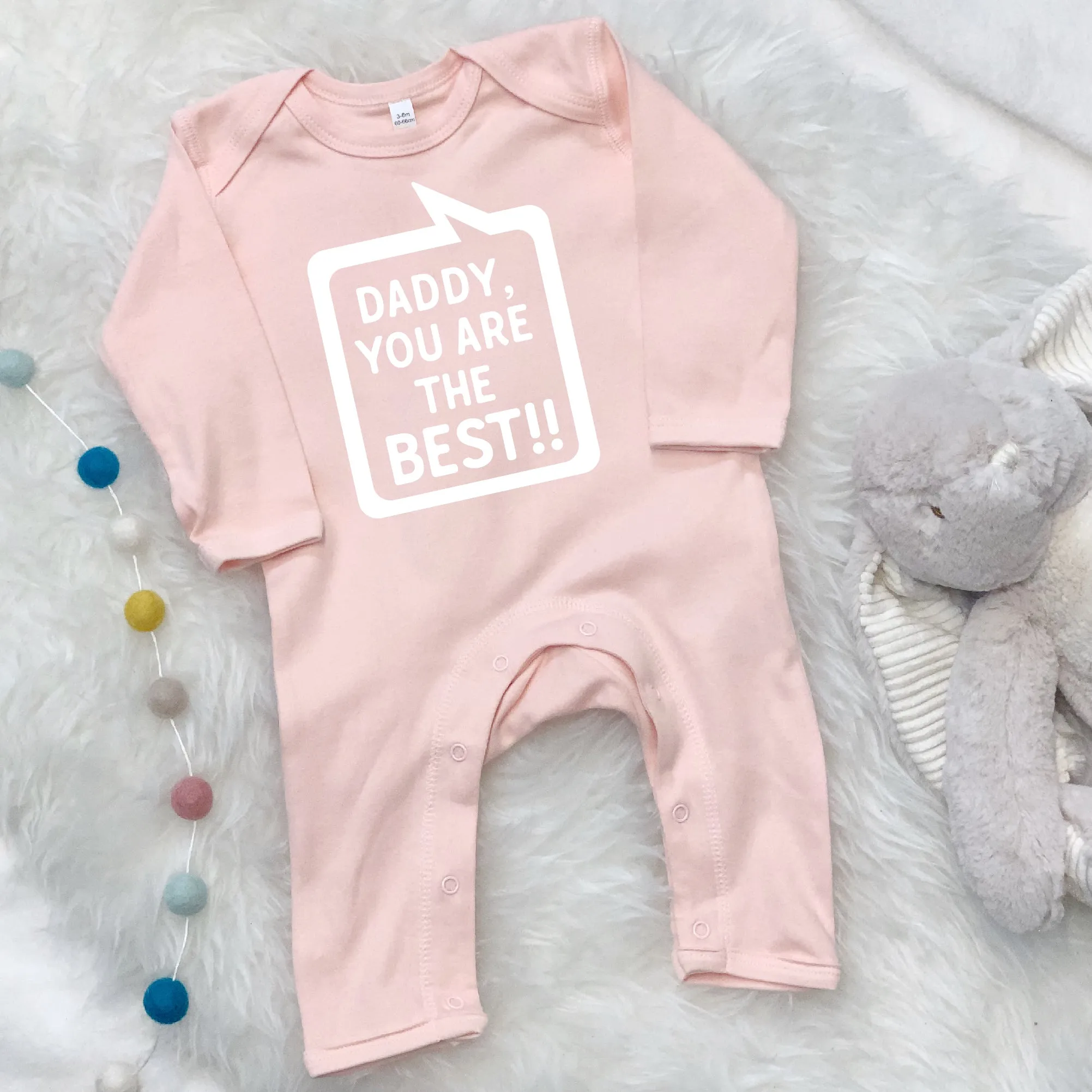 Daddy, You're The Best! Speech Bubble Babygrow