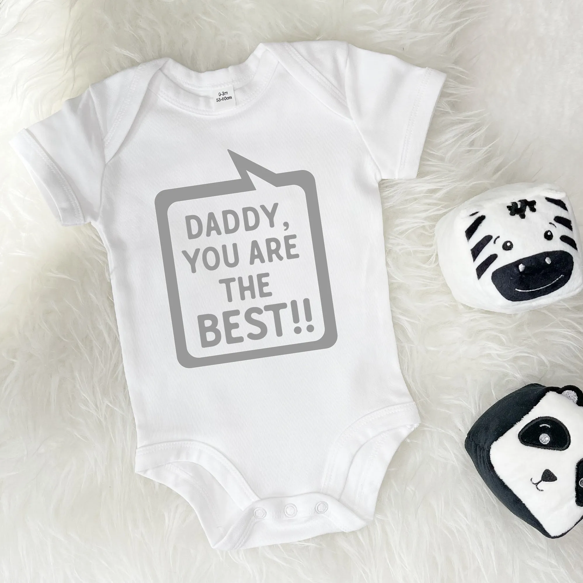 Daddy, You're The Best! Speech Bubble Babygrow