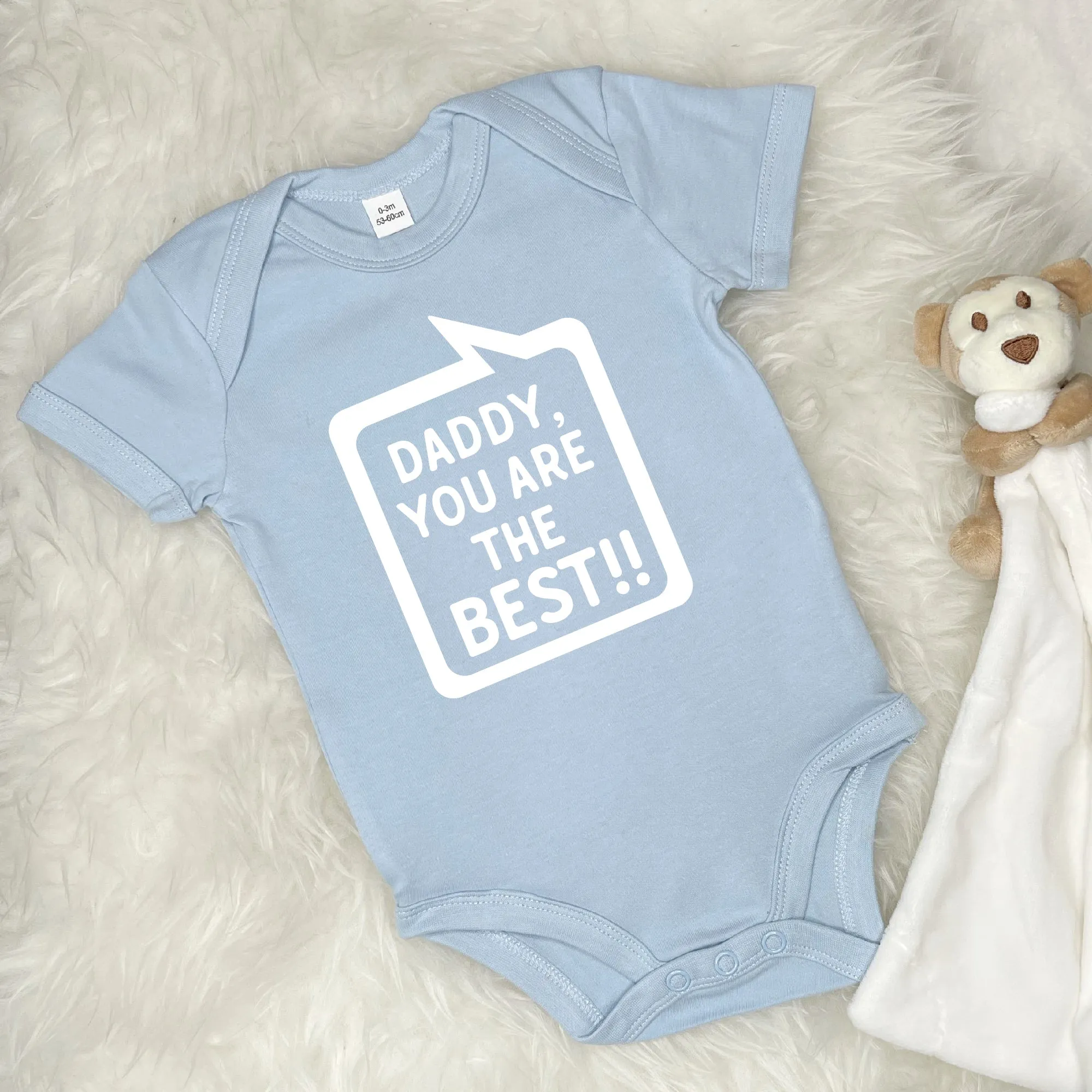Daddy, You're The Best! Speech Bubble Babygrow