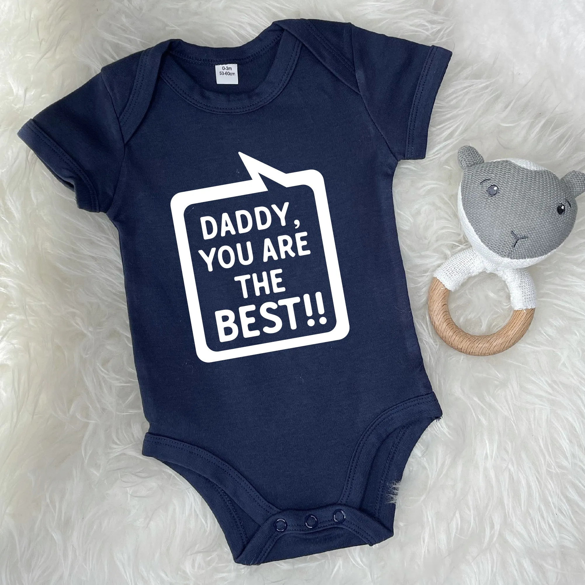 Daddy, You're The Best! Speech Bubble Babygrow
