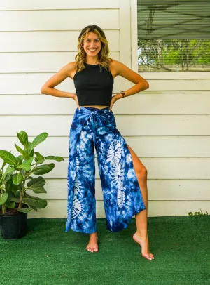 Deep Sea Palazzo Wrap Pants