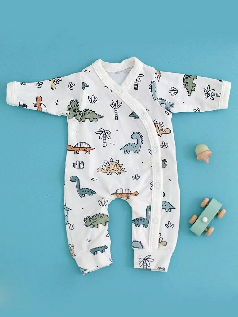 Dinosaur Buddies Gift Box - Sleepsuit, Toy, Muslin & Optional Card