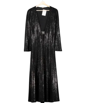 Dodo Bar Or Black Nina Embellished Maxi Dress UK 8