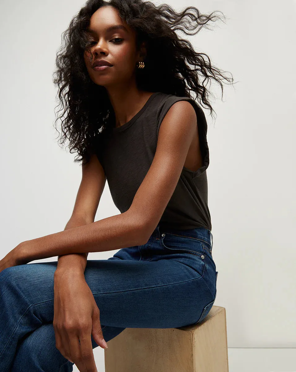 DREE MUSCLE TEE IN CHARCOAL