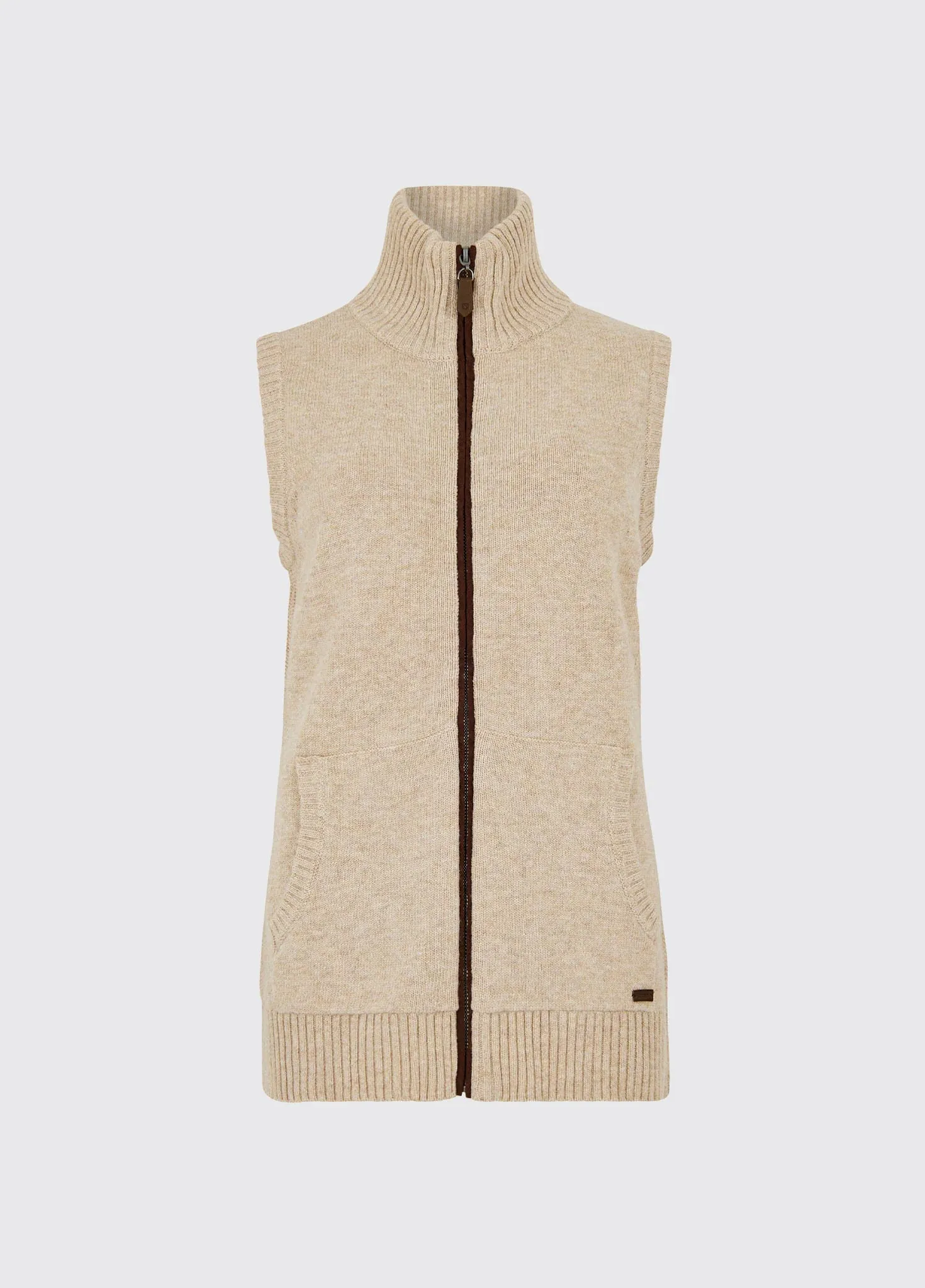 Dubarry Womens Sheedy knitted gilet - Oat